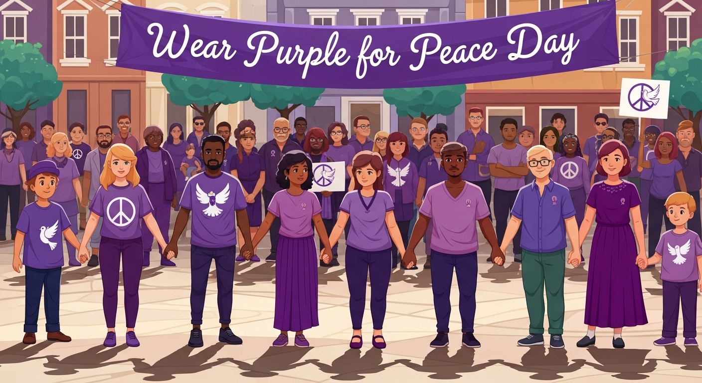 Wear Purple for Peace Day
